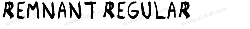 Remnant Regular字体转换